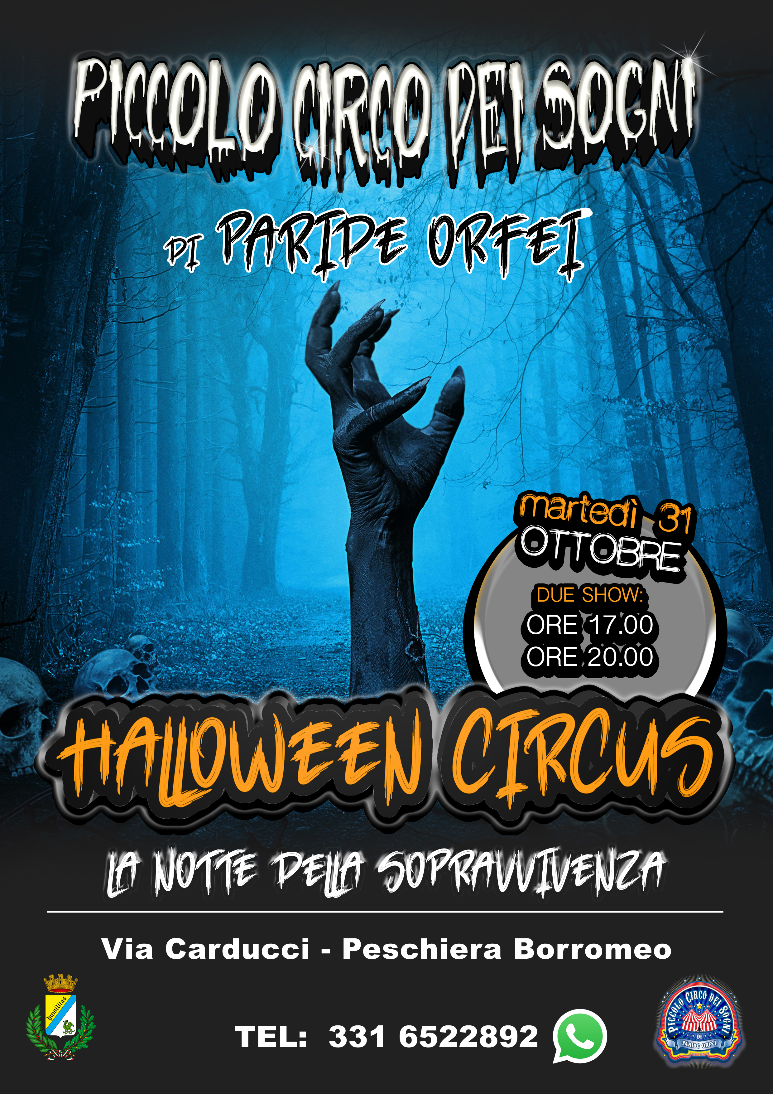 Evento di Halloween: il Piccolo Circo dei Sogni di Peschiera Borromeo (Milano) mette in scena Hallow Halloween-2023